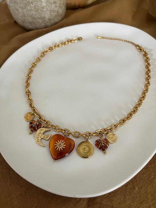 Collier charms AUTOMNE